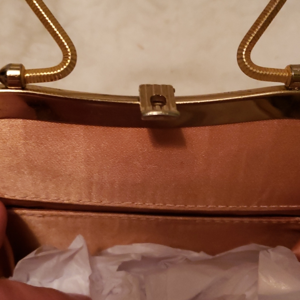 Vintage unique mini patent leather evening bag - Picture 4 of 6